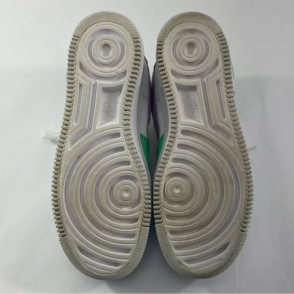 NIKE AIR FORCE 1 #CU8591-103 Shadow White Green Purple Sneakers Women’s 9.5 - Picture 14 of 14